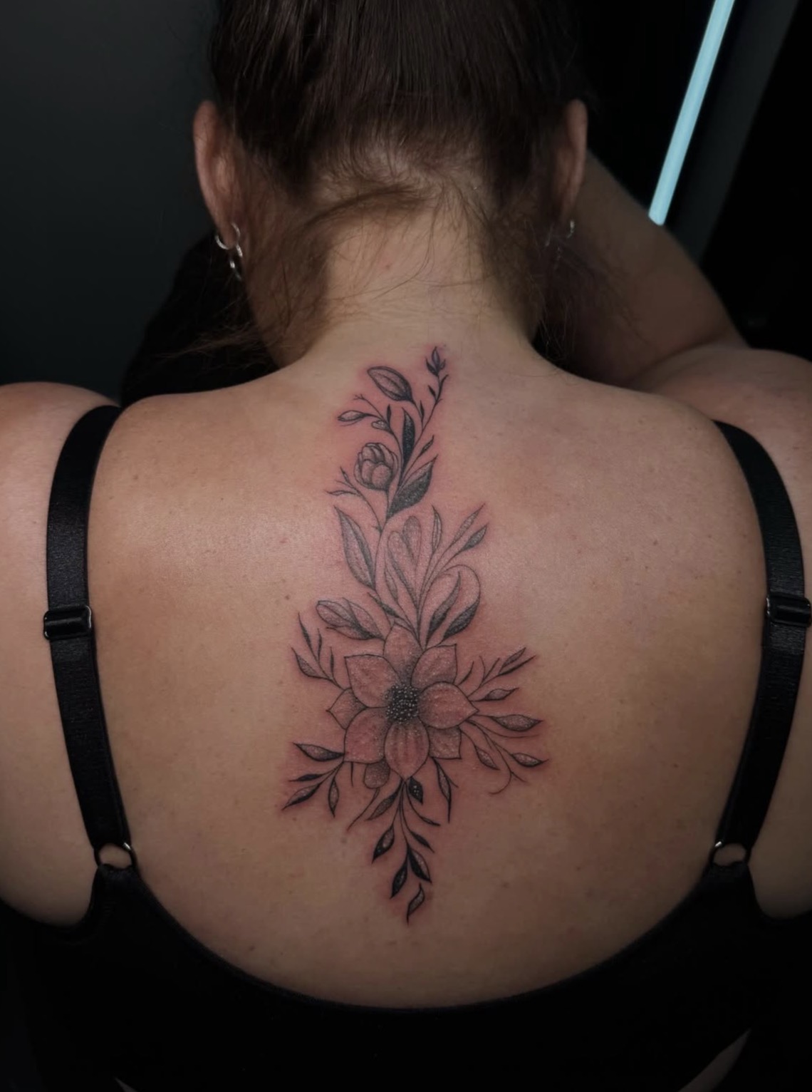 Fleurs botaniques colonne vertébrale